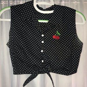 Rock Steady Crop Tie Top